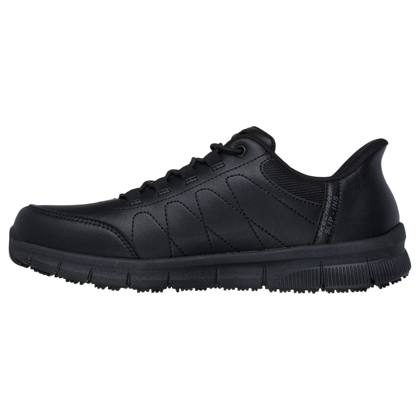 Mens Skechers Slip-ins Work: Nampa - Knotly Shoes Black