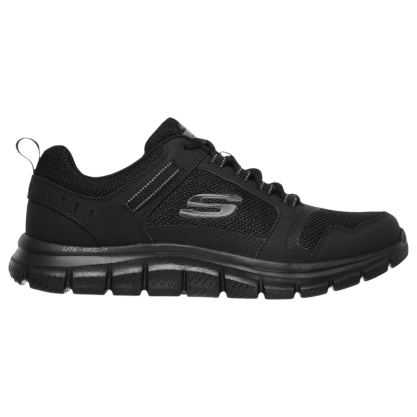 Mens Skechers Track- Knockhill Shoes Black/Black