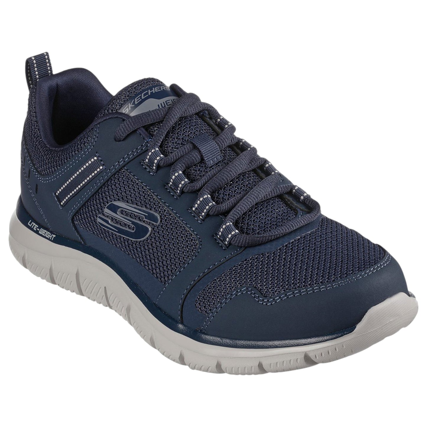 Mens Skechers Track- Knockhill Shoes Navy