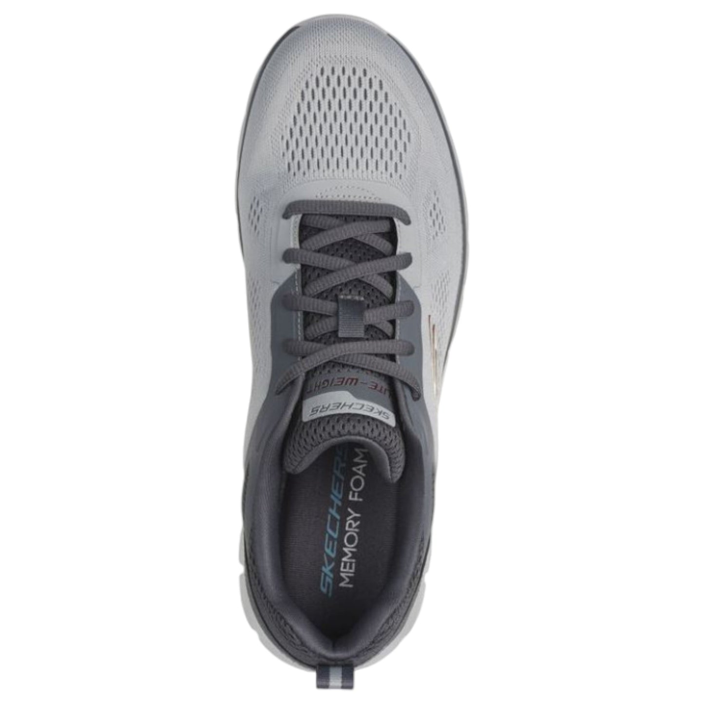 Mens Skechers Track Broader Shoes Grey