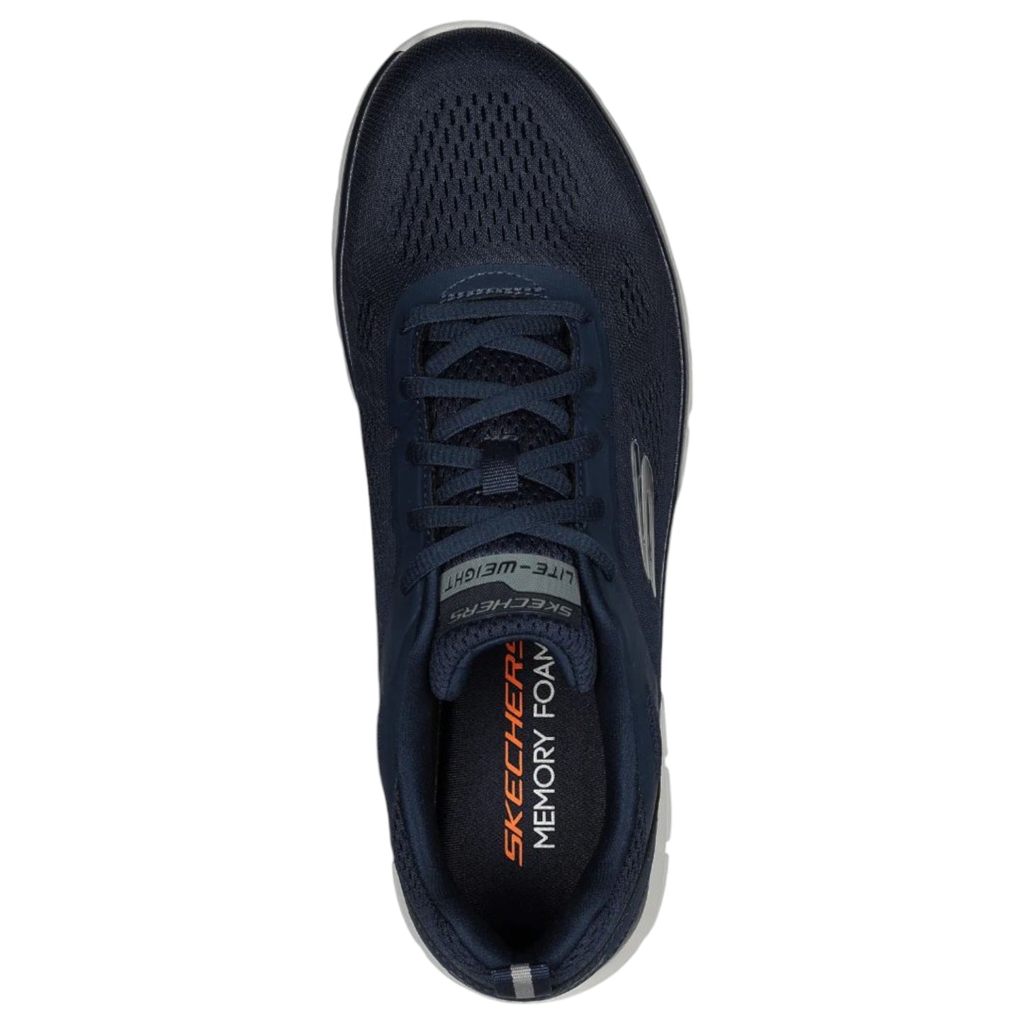 Mens Skechers Track Broader Shoes Navy