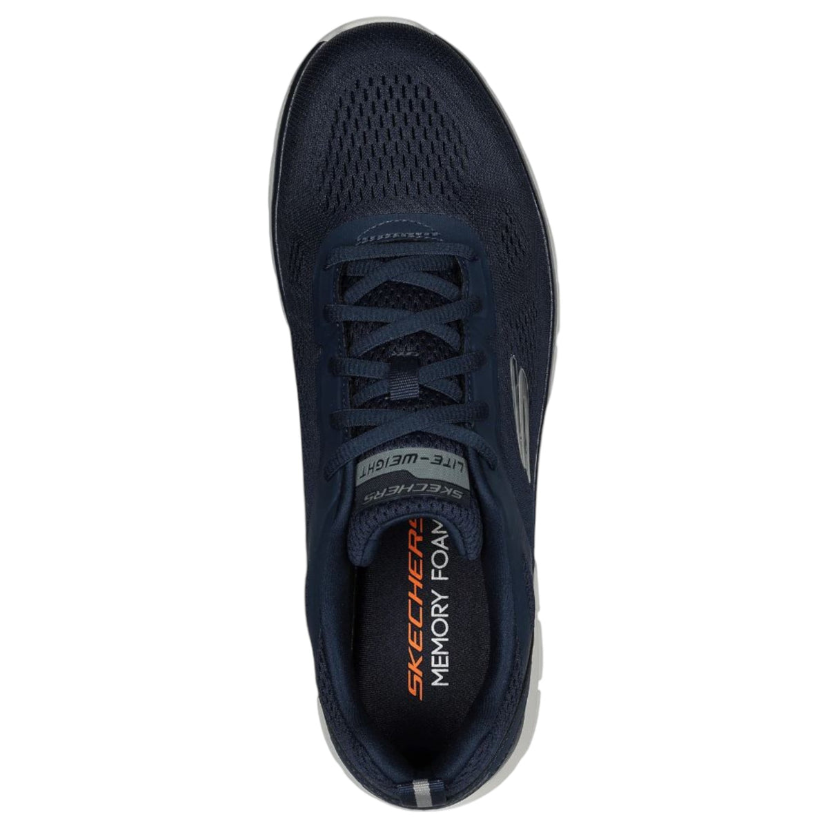 Mens Skechers Track Broader Shoes Navy