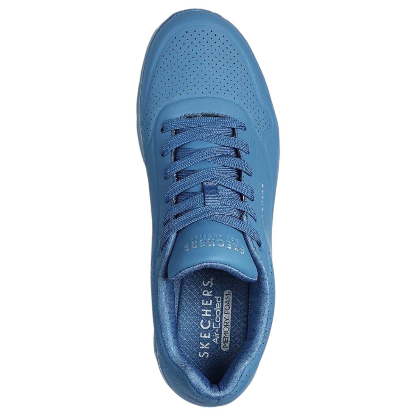 Mens Skechers Uno - Stand On Air Shoes Light Denim