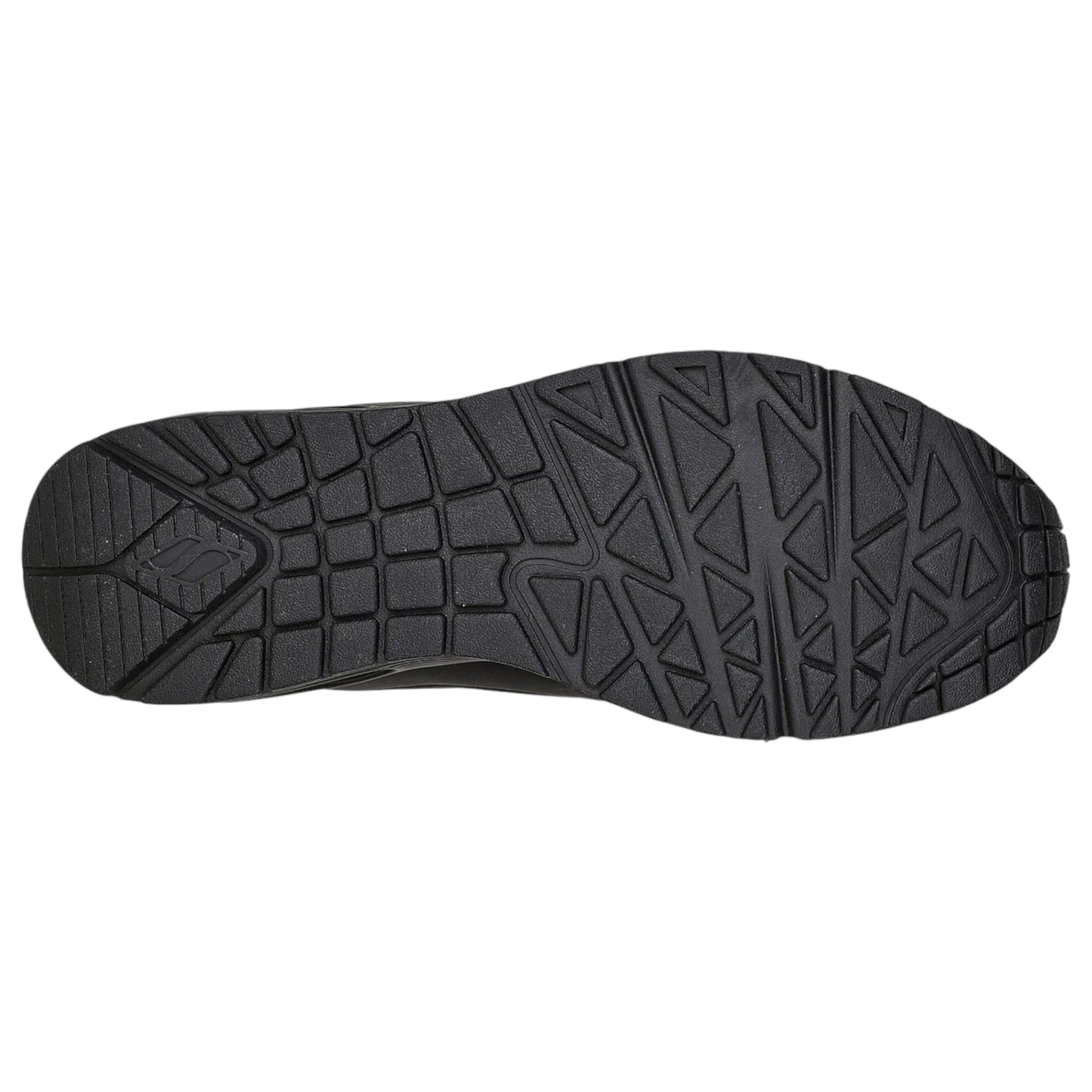 Mens Skechers Uno - Stand On Air Shoes Black/Black