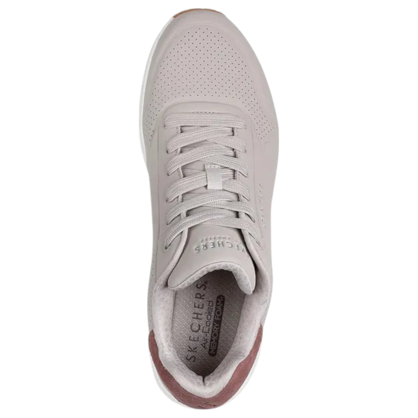 Mens Skechers Uno - Suited On Air Shoes Taupe
