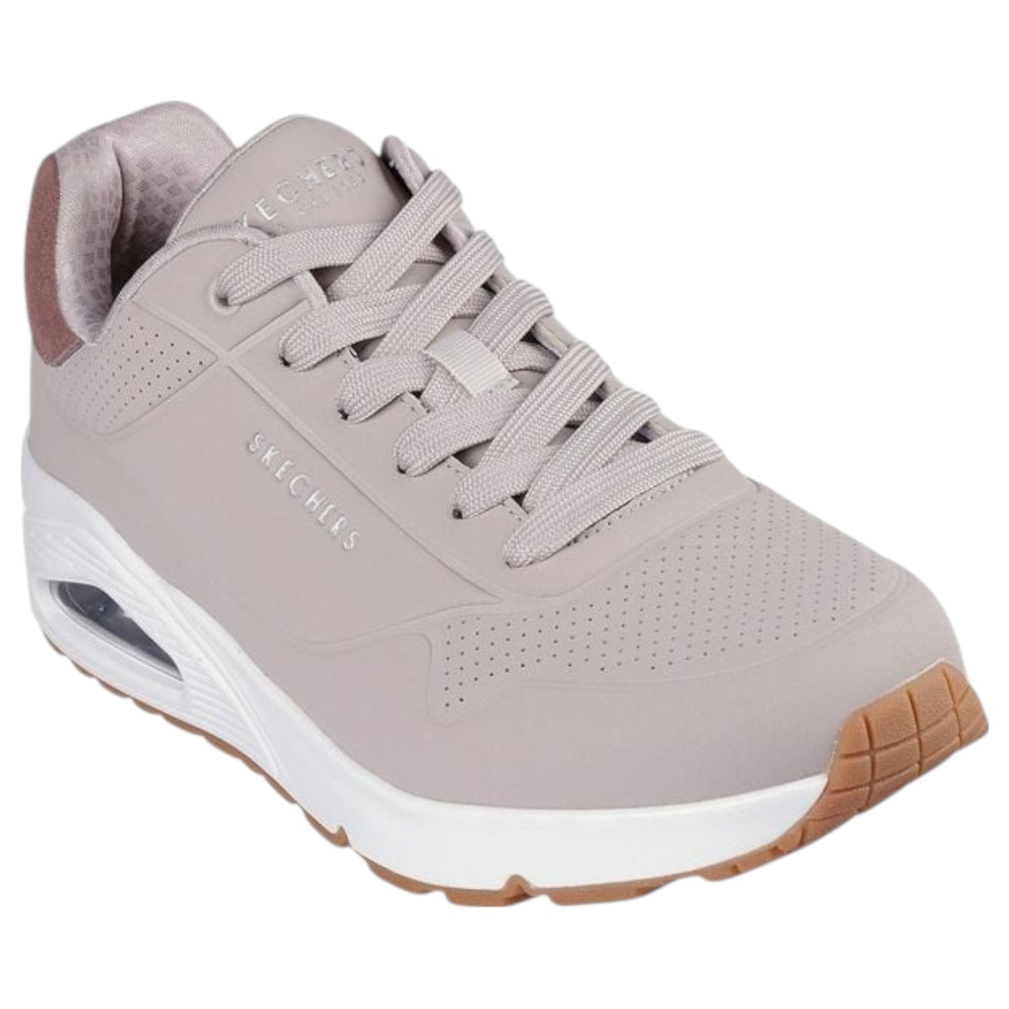 Mens Skechers Uno - Suited On Air Shoes Taupe