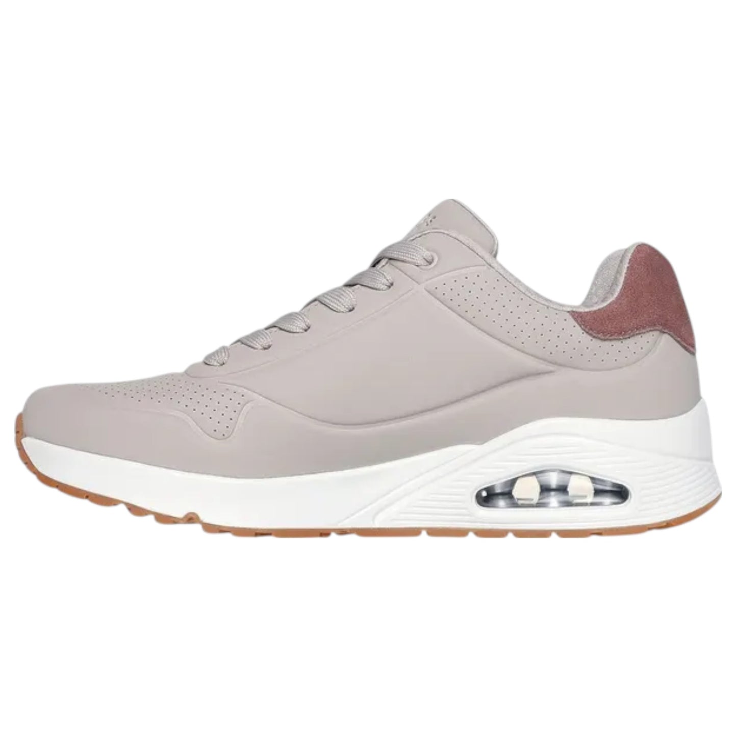 Mens Skechers Uno - Suited On Air Shoes Taupe