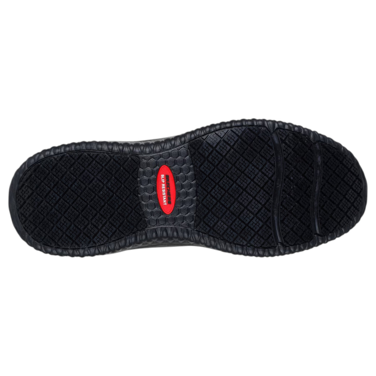 Mens Skechers Work: Delson 3.0 Slip Resistant Shoes Black