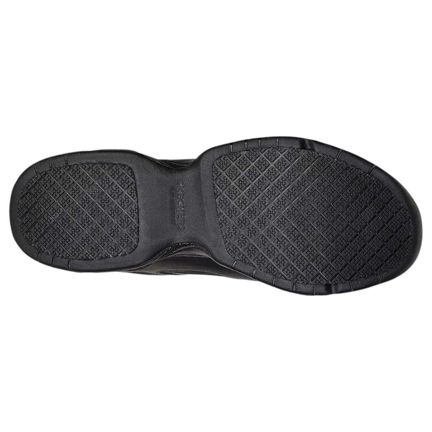 Mens Skechers Work: Dighton - Rolind Slip Resistant Wide Fit Shoes Black