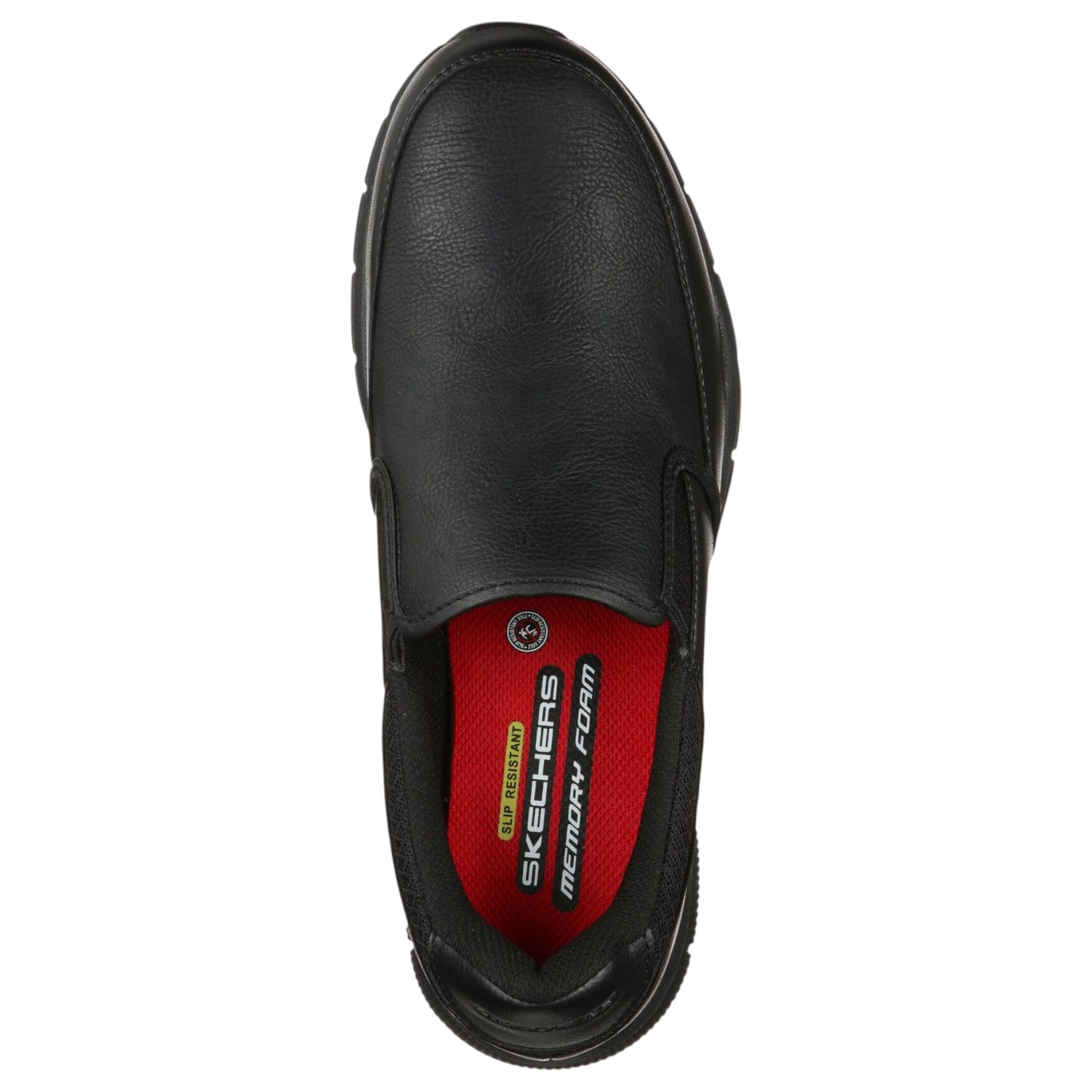 Mens Skechers Work Relaxed Fit: Nampa - Groton Slip Resistant Shoes Black