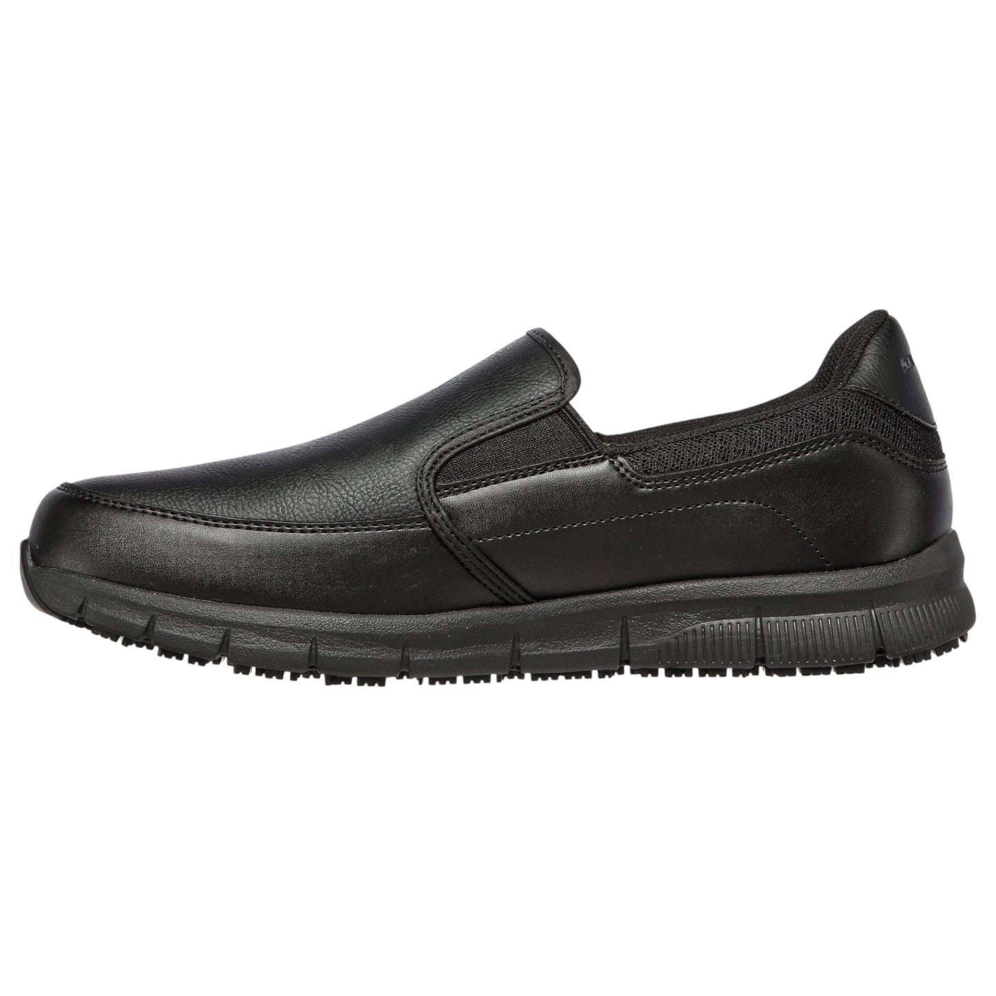 Mens Skechers Work Relaxed Fit: Nampa - Groton Slip Resistant Shoes Black