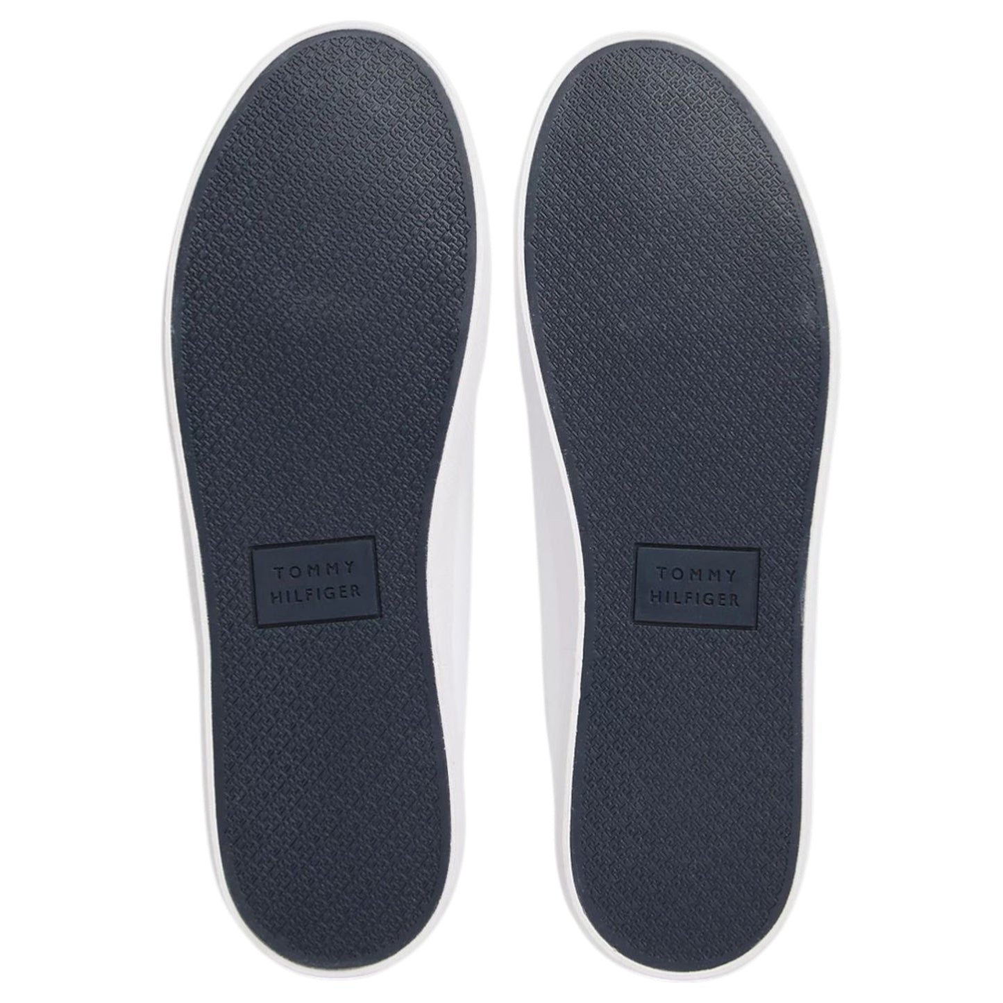 Mens Tommy Hilfiger Logo Patch Shoes White