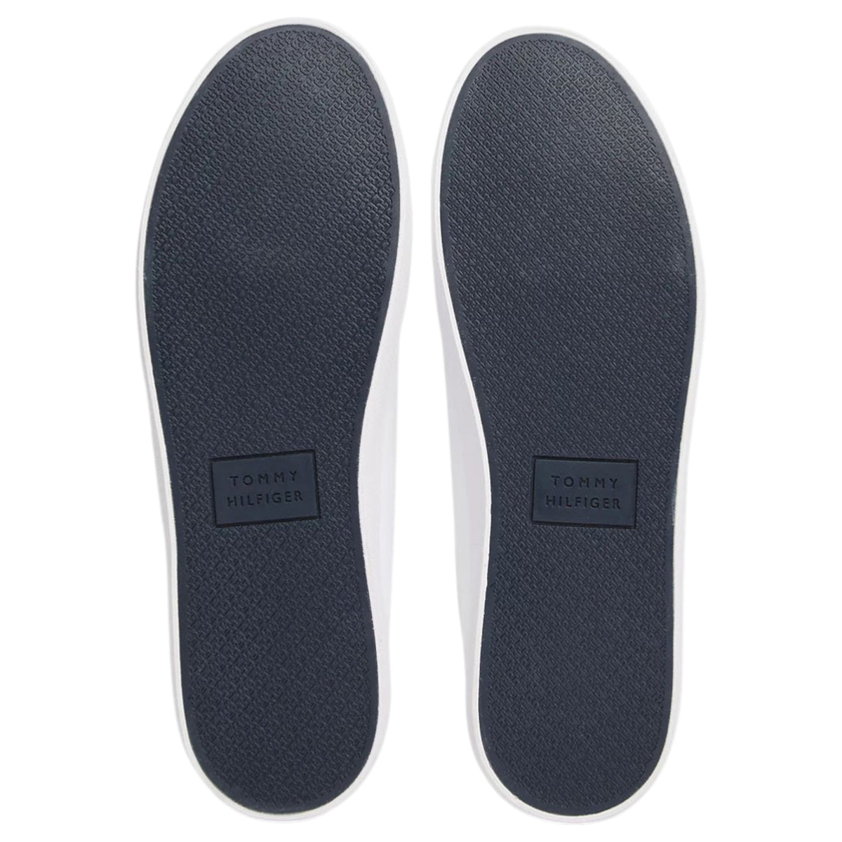 Mens Tommy Hilfiger Logo Patch Shoes White