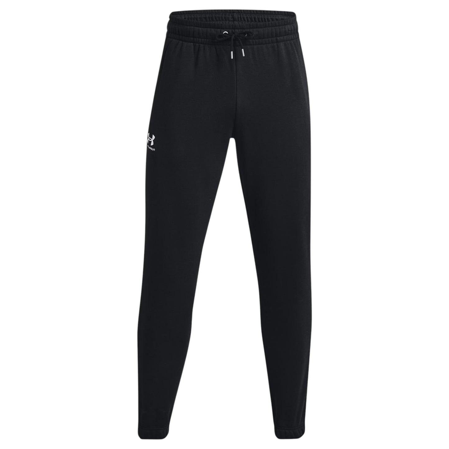 Mens Under Armour Essential Fleece Joggers Trackies Black