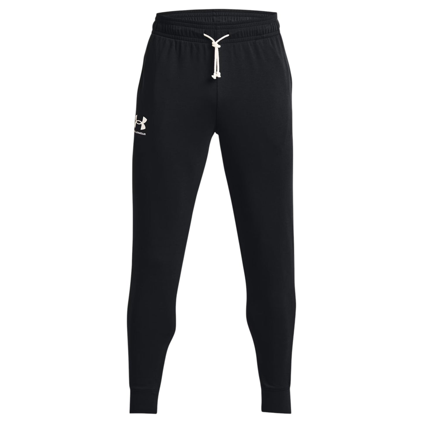 Mens Under Armour Rival Terry Jogger Trackies Black