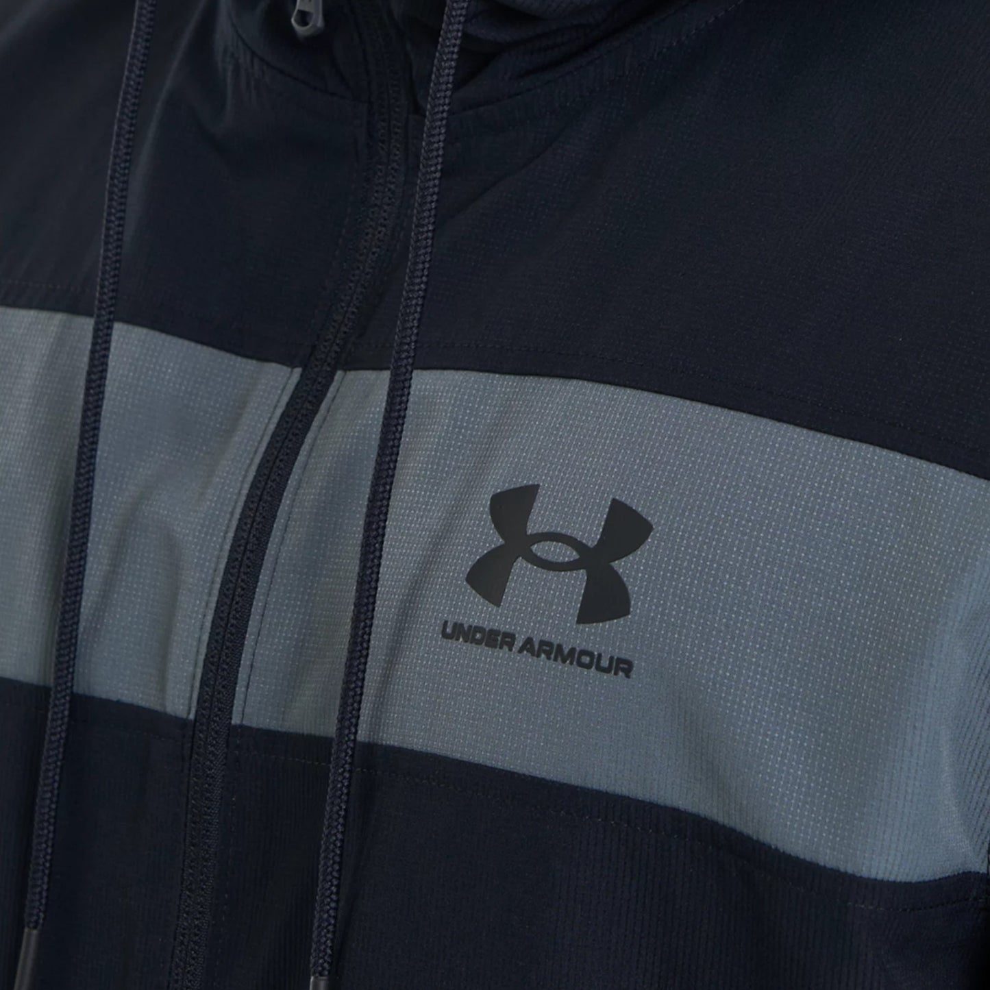 Mens Under Armour Sportstyle Windbreaker Jacket Jacket Black/Pitch Gray