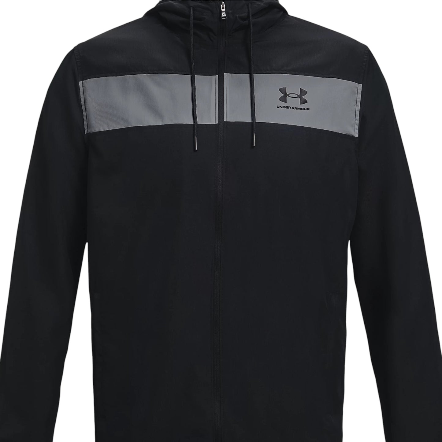 Mens Under Armour Sportstyle Windbreaker Jacket Jacket Black/Pitch Gray