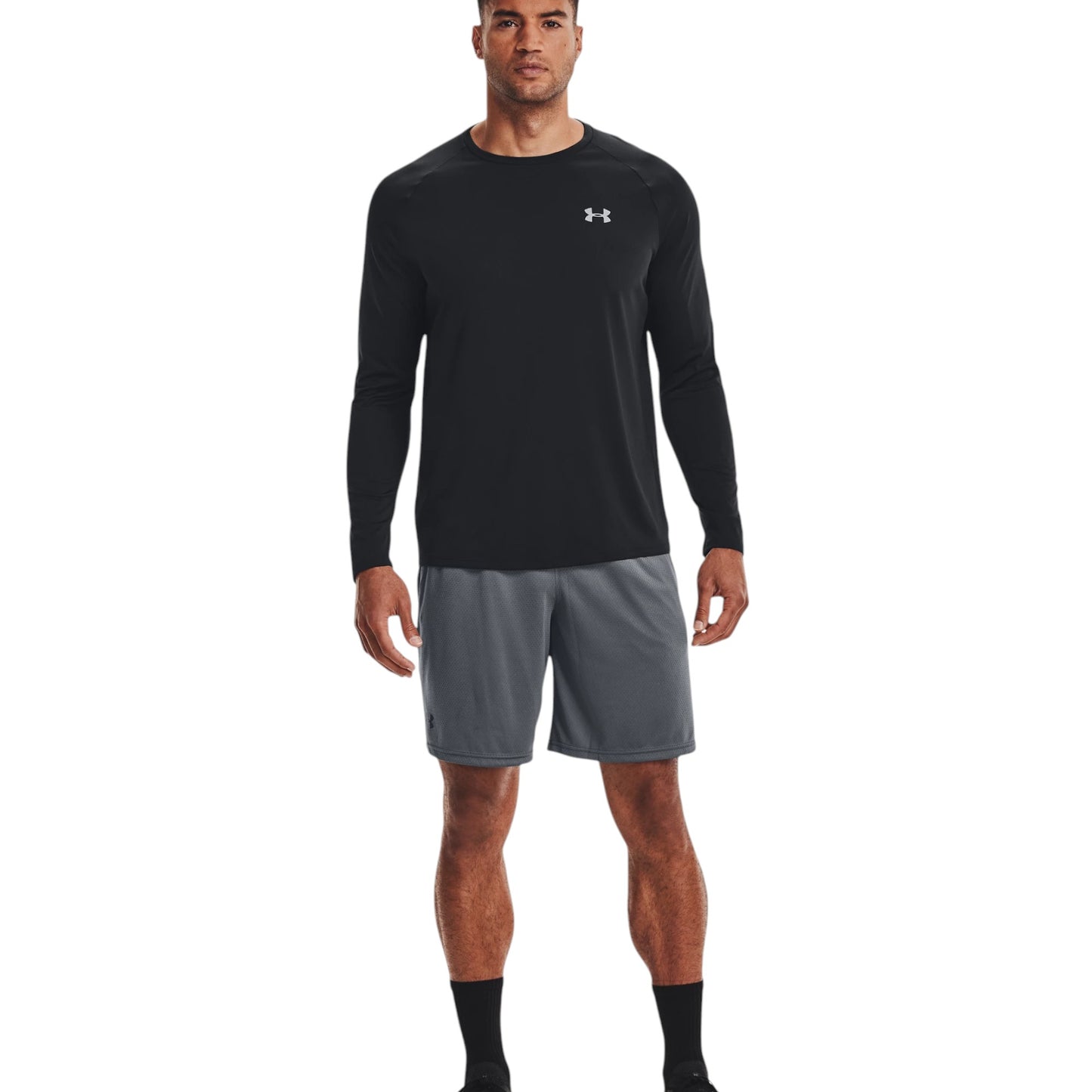 Mens Under Armour Tech Mesh Shorts Pitch Gray