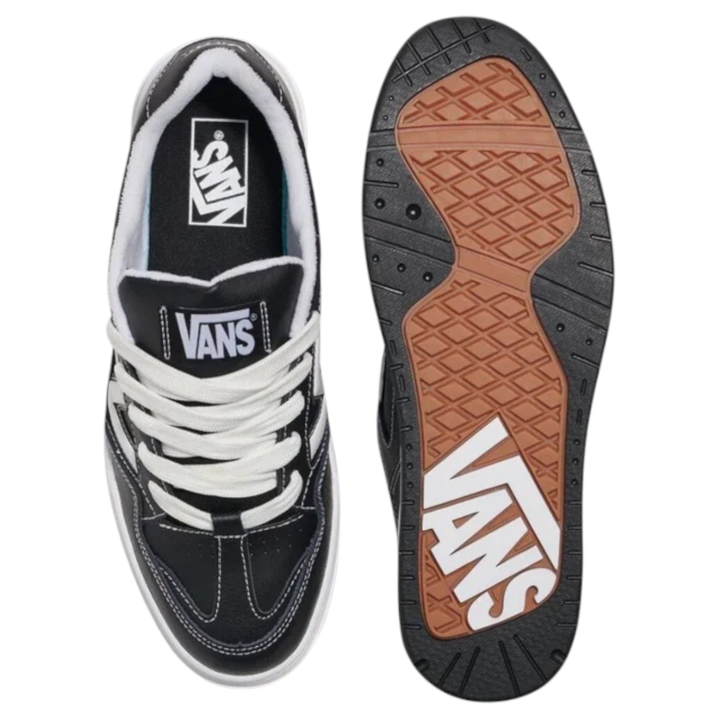 Mens Vans Upland Shoes Black/White