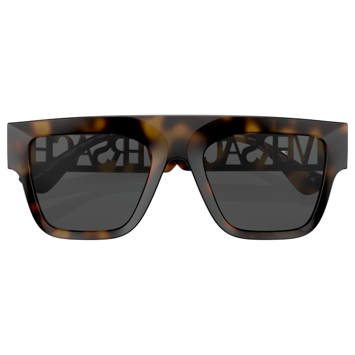 Mens Versace VE4430U Sunglasses Havana/ Dark Grey