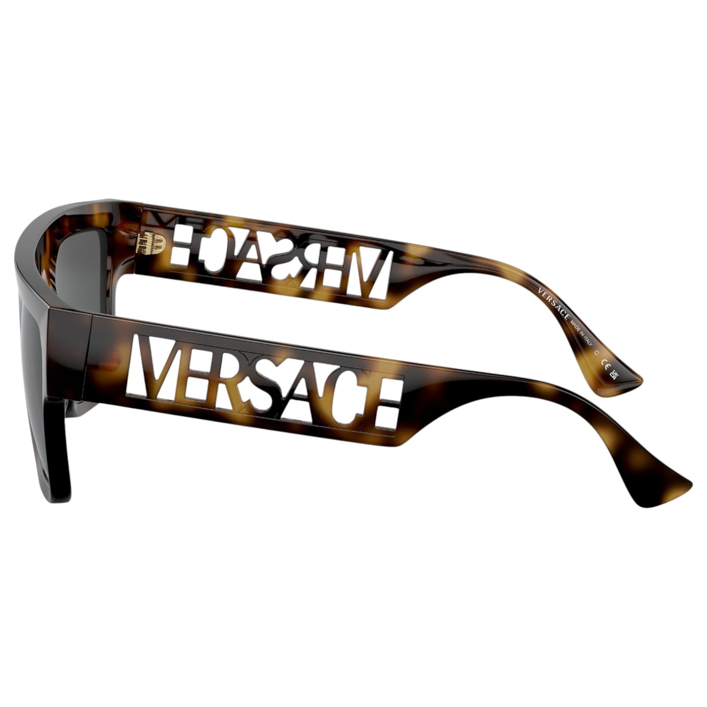 Mens Versace VE4430U Sunglasses Havana/ Dark Grey