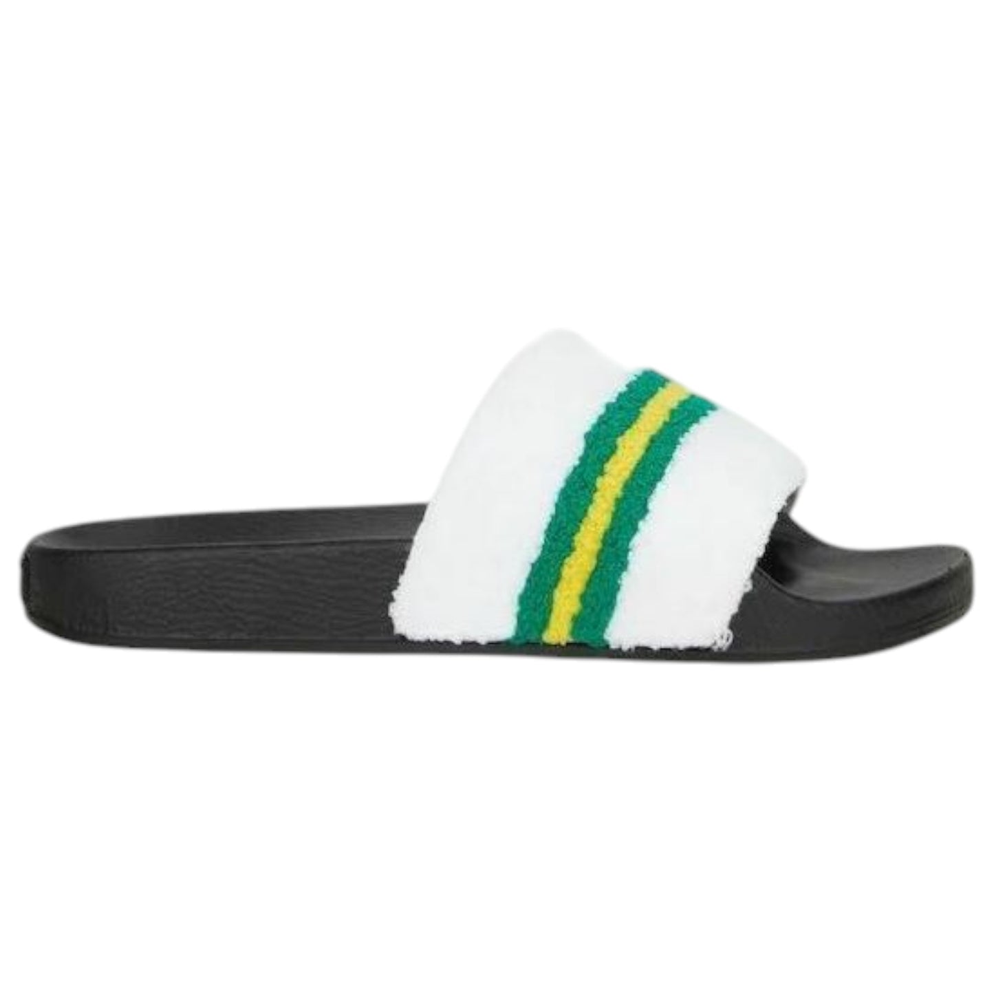 Mens Volley Pool Slides White/Green/Gold