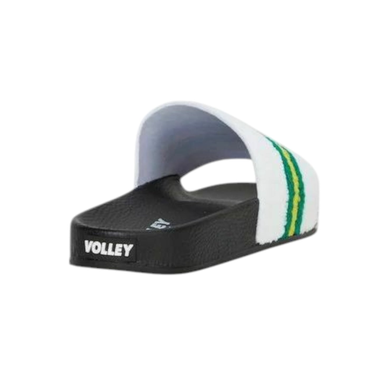 Mens Volley Pool Slides White/Green/Gold