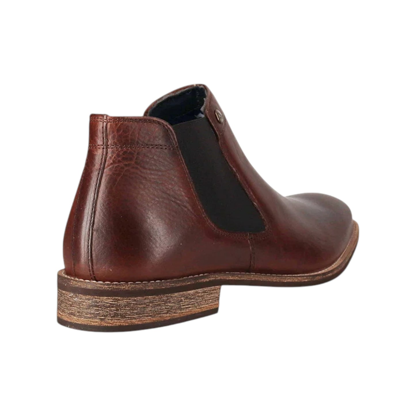 Mens Wild Rhino Drake Formal Dress Work Boots Dark Brown