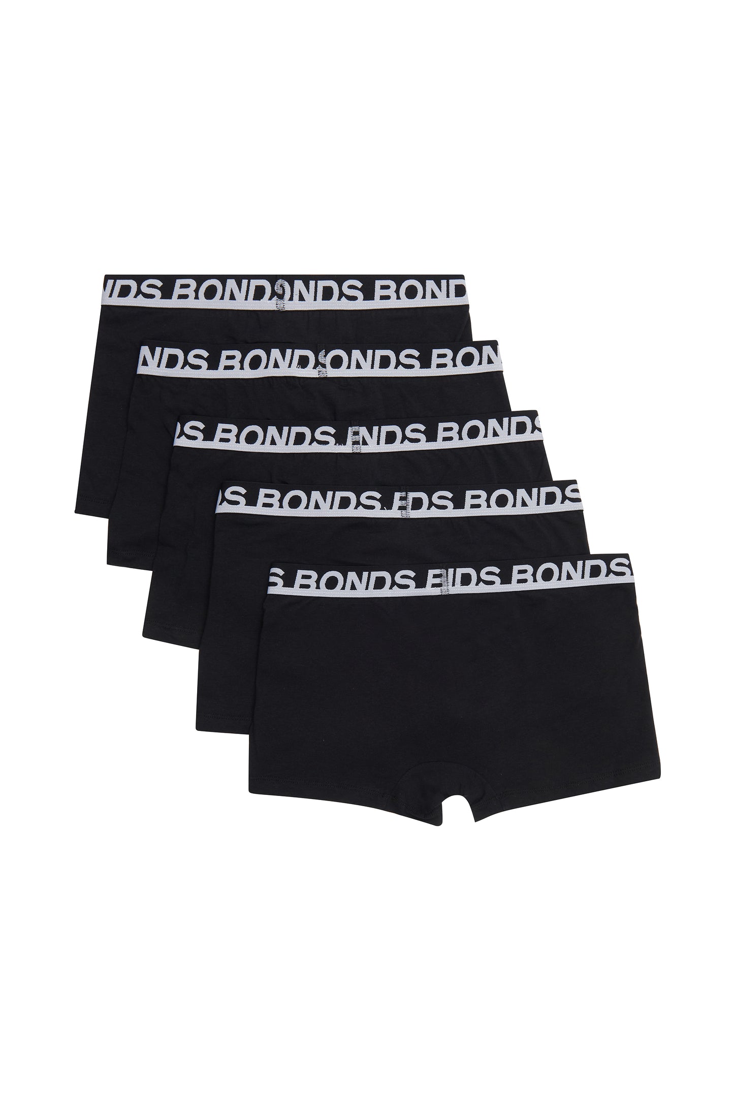 5 Pack Mens Bonds Everyday Trunks Underwear Black