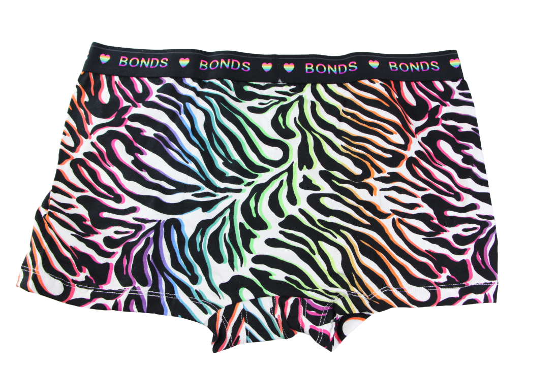 Mens Bonds Guyfront Trunks Underwear Black Multi