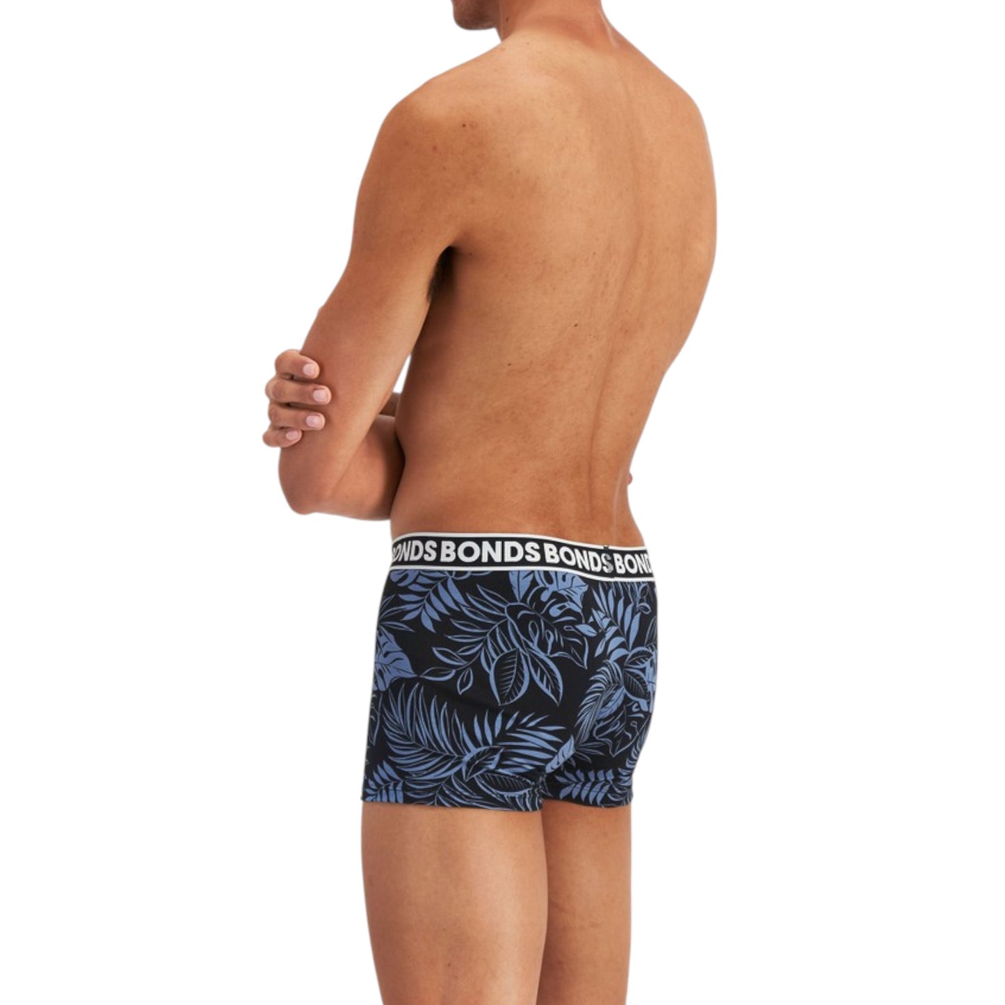 2 Pack Mens Bonds Everyday Faves Trunks Trunks Underwear Black/Blue