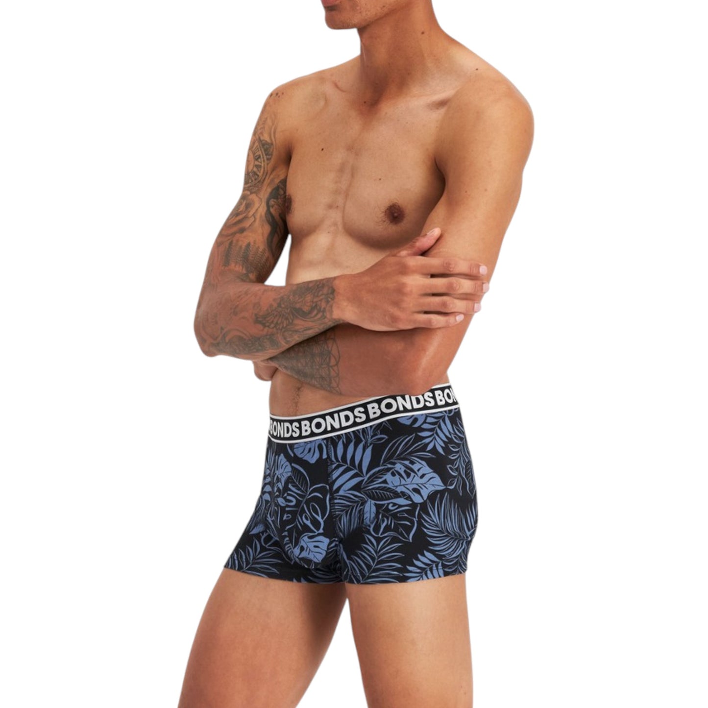 6 Pack Mens Bonds Everyday Faves Trunks Underwear Black/Blue