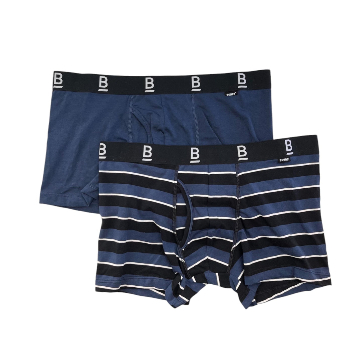 2 Pack Mens Bonds Everyday Trunk Trunks Underwear Navy/Black