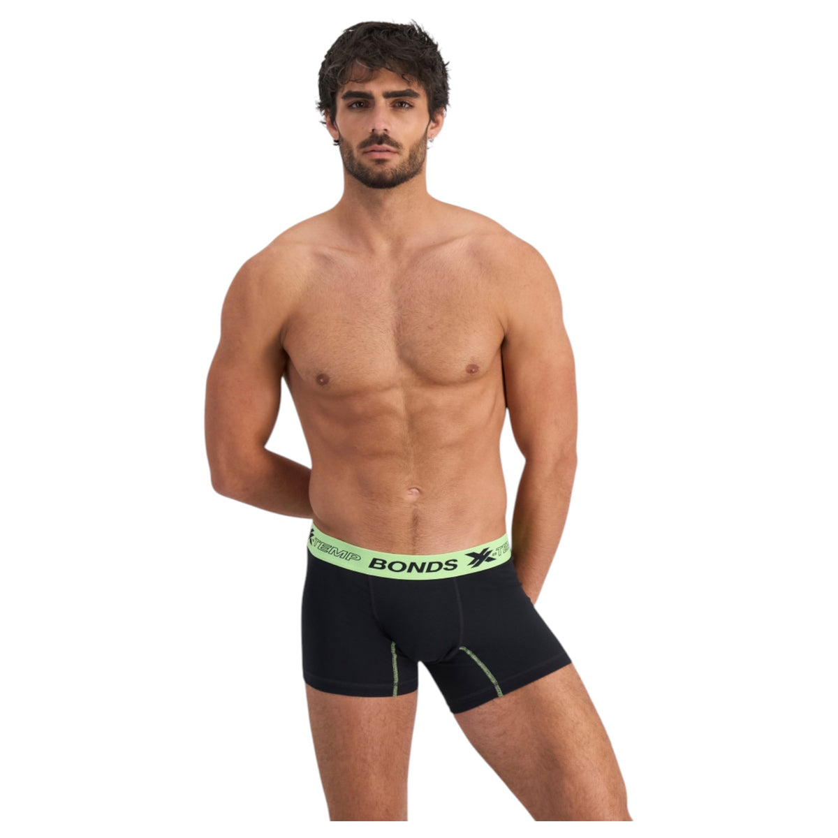 3 Pack Mens Bonds X-Temp Trunks Black