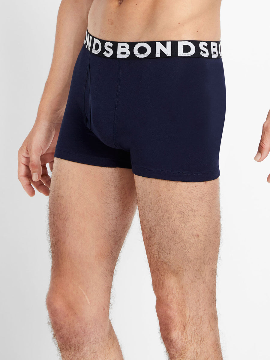 Mens Bonds Everyday Trunks Underwear Navy