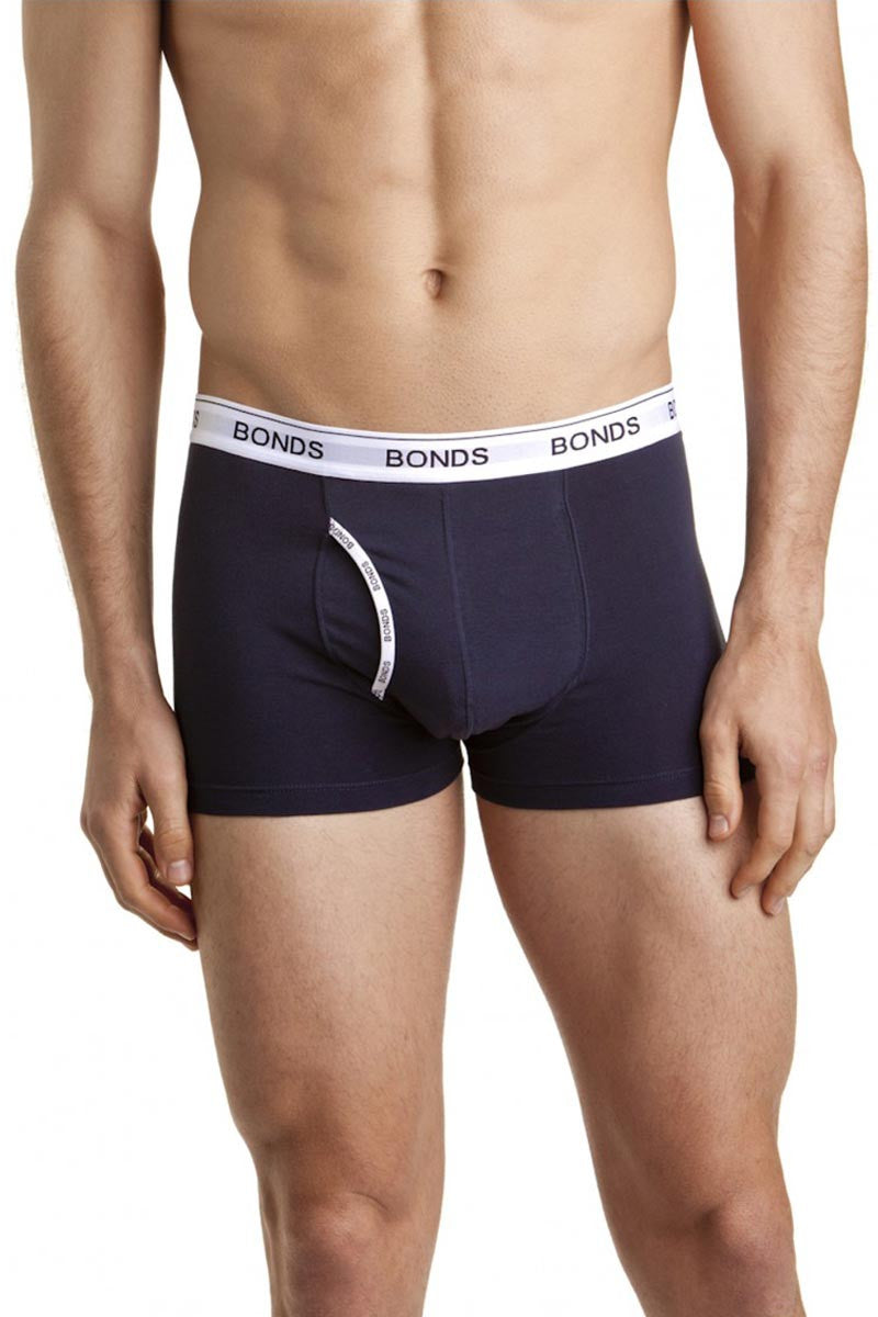 6 Pack Mens Bonds Guyfront Trunks Underwear Navy /Red /White /Grey Stripe