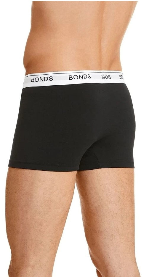 3 Pack Mens Bonds Guyfront Trunks Underwear Black