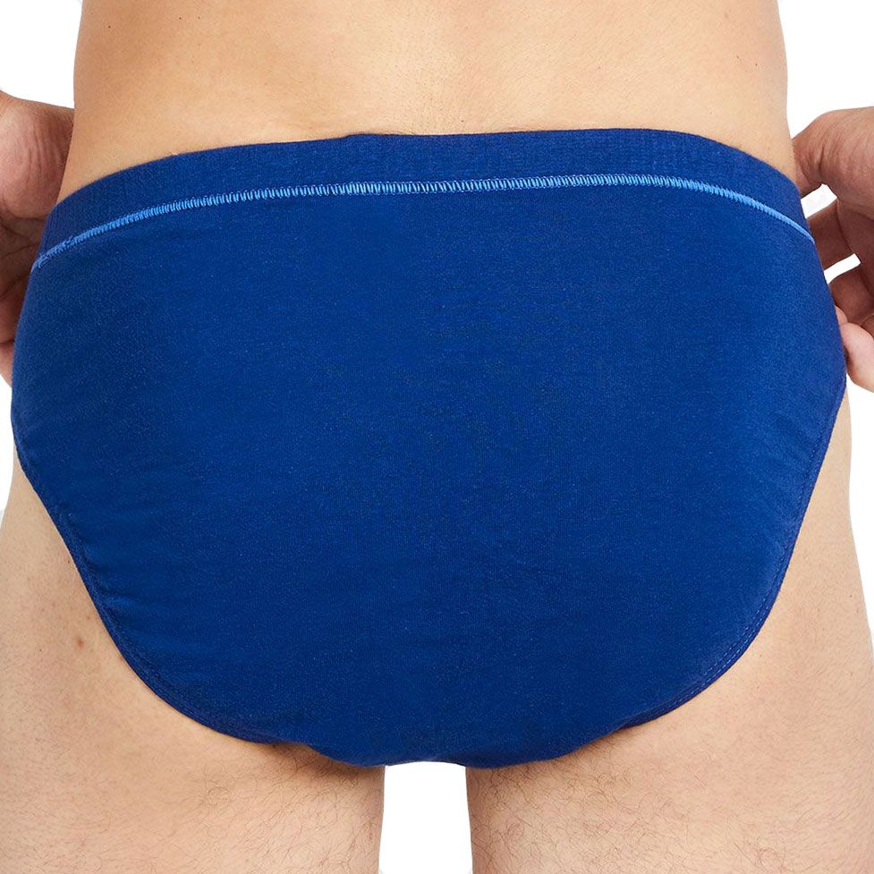 4 Pack Mens Holeproof Classic Cotton Tunnel Briefs Underwear Multicoloured