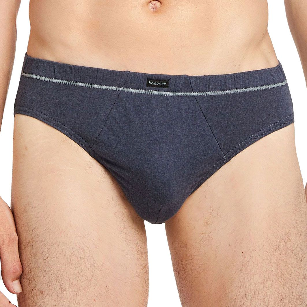 4 Pack Mens Holeproof Classic Cotton Tunnel Briefs Underwear Multicoloured