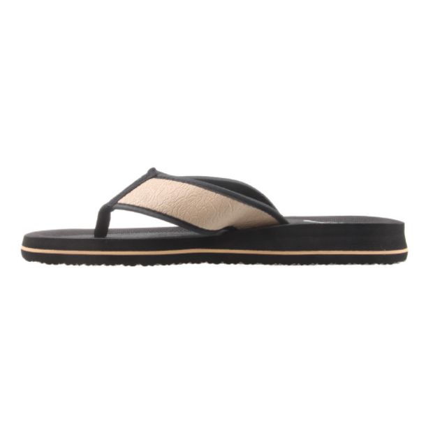Mens Lightning Bolt New Husky Thongs Khaki/Black