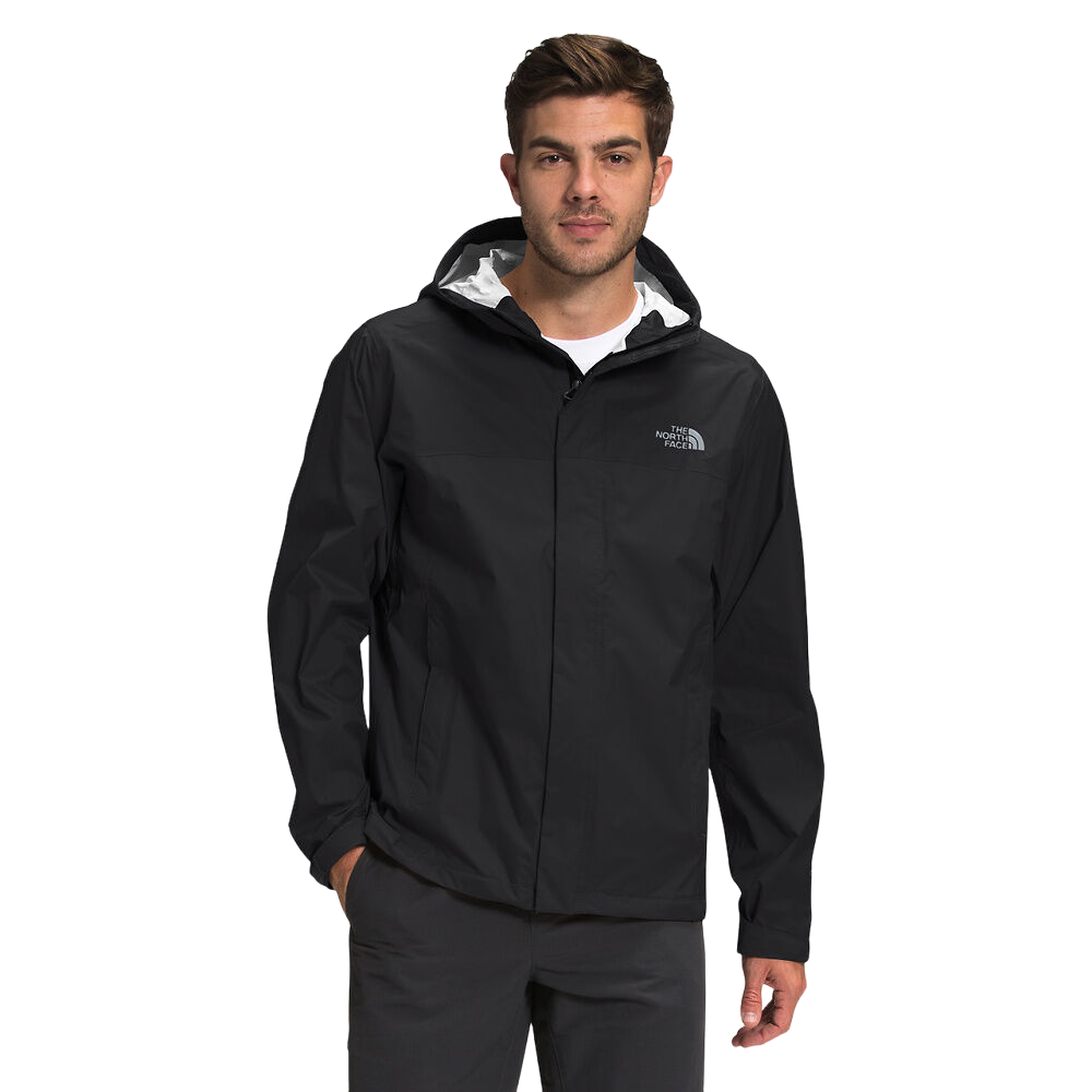 Mens The North Face Venture 2 Jacket TNF Black / TNF Black / Mid Grey