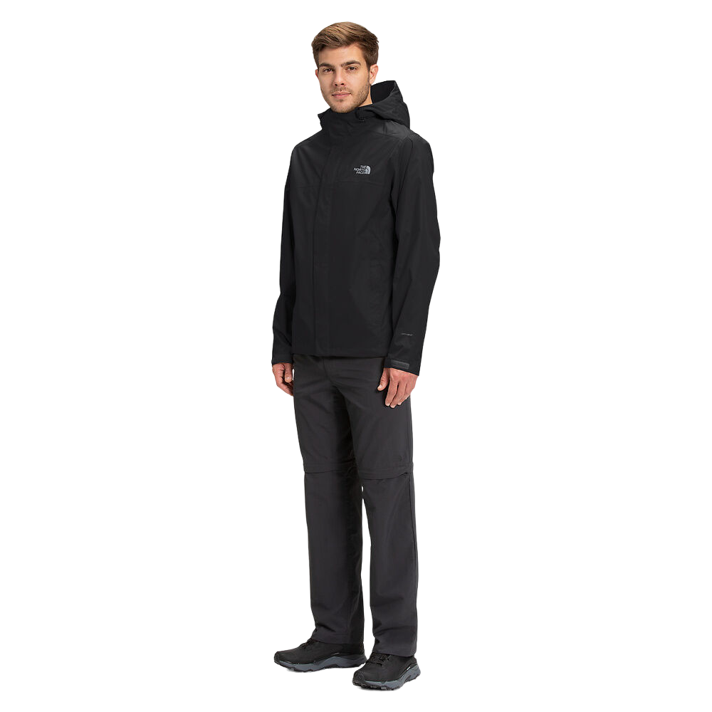 Mens The North Face Venture 2 Jacket TNF Black / TNF Black / Mid Grey
