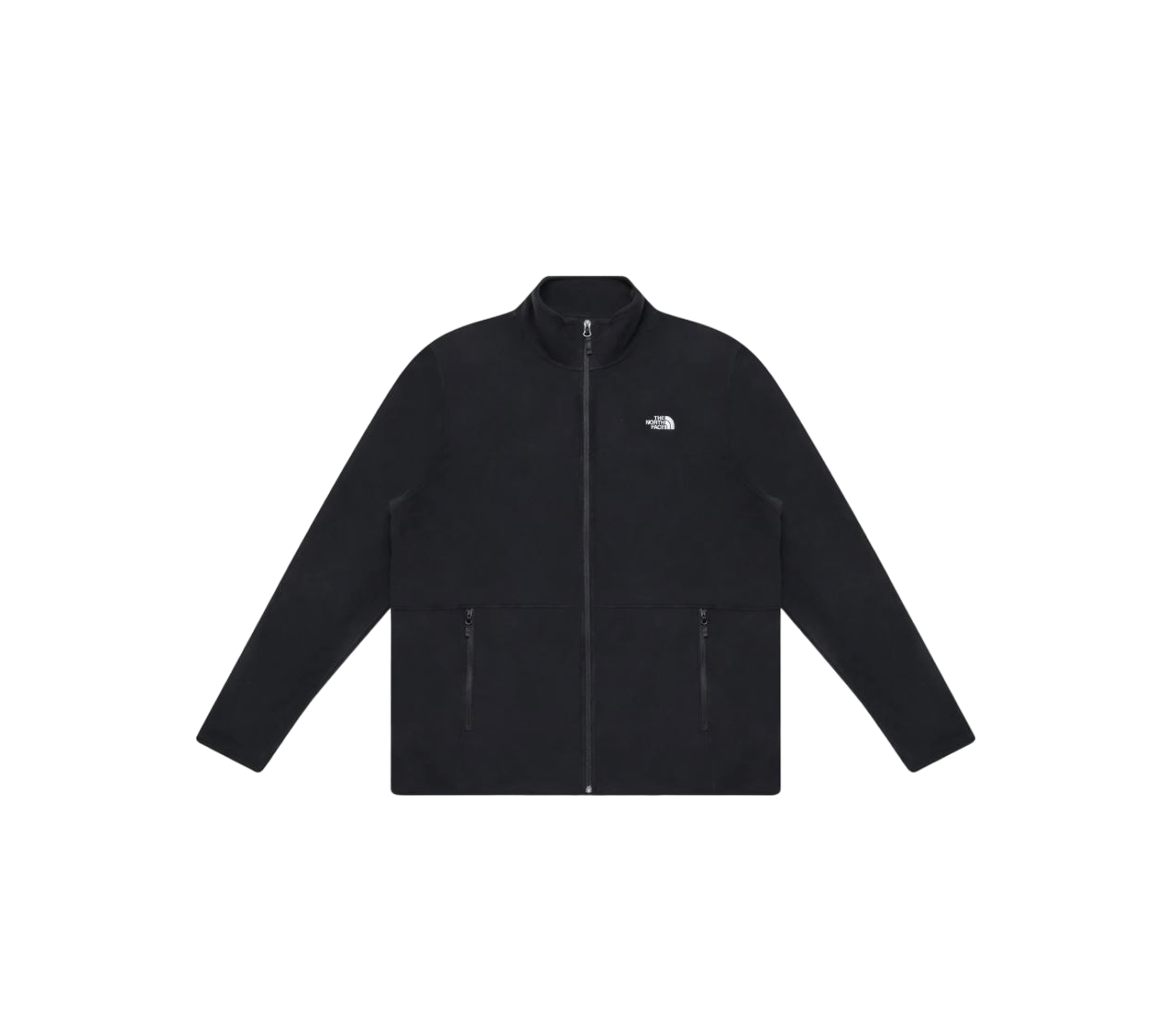 Mens The North Face TKA Glacier Full Zip Jacket Black