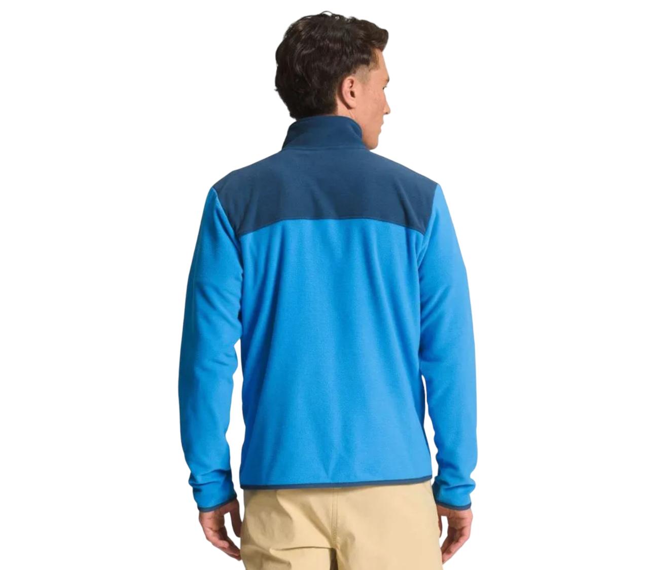 Mens The North Face TKA Glacier Full Zip Jacket Blue