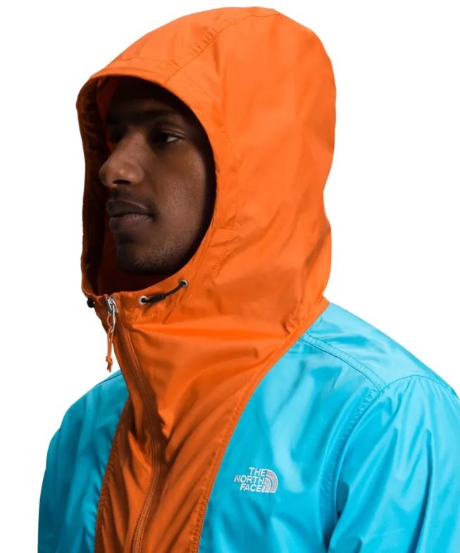 Mens The North Face Orange/ Blue Graphic Cyclone Hooded Jacket