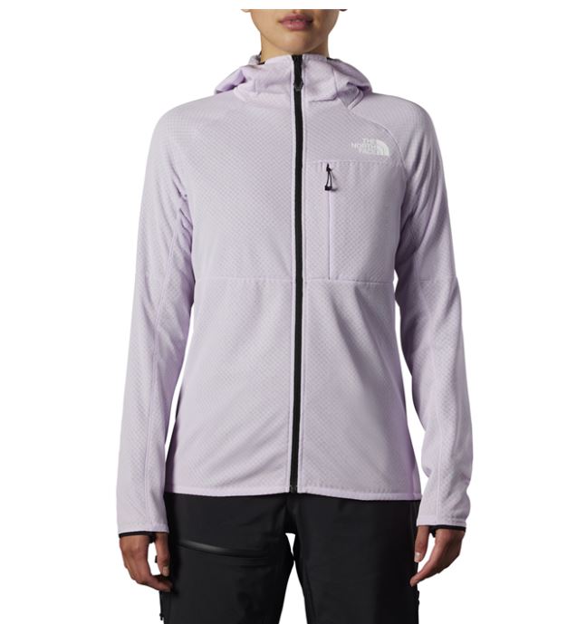 Womens The North Face Summit Futurefleece Hooded Hoodie Lavender