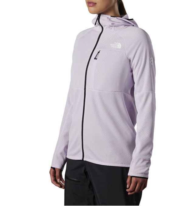 Womens The North Face Summit Futurefleece Hooded Hoodie Lavender