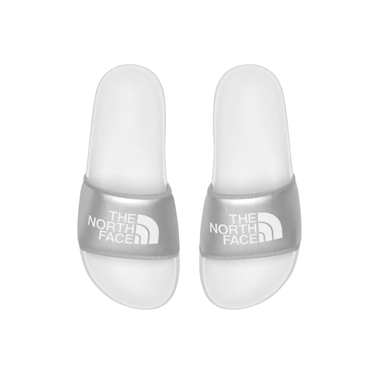 Womens The North Face Base Camp III Slides Silver