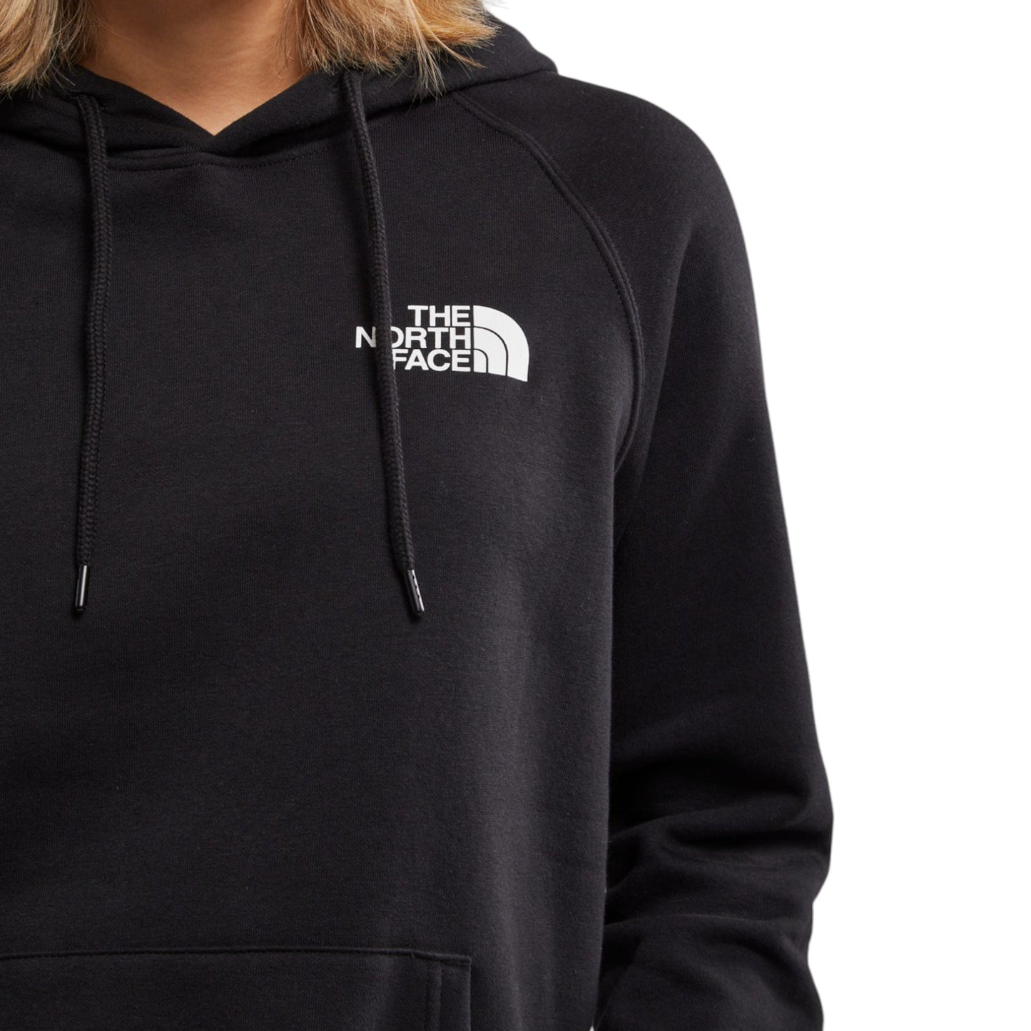 Womens The North Face Box NSE Pullover Hoodie Black/White