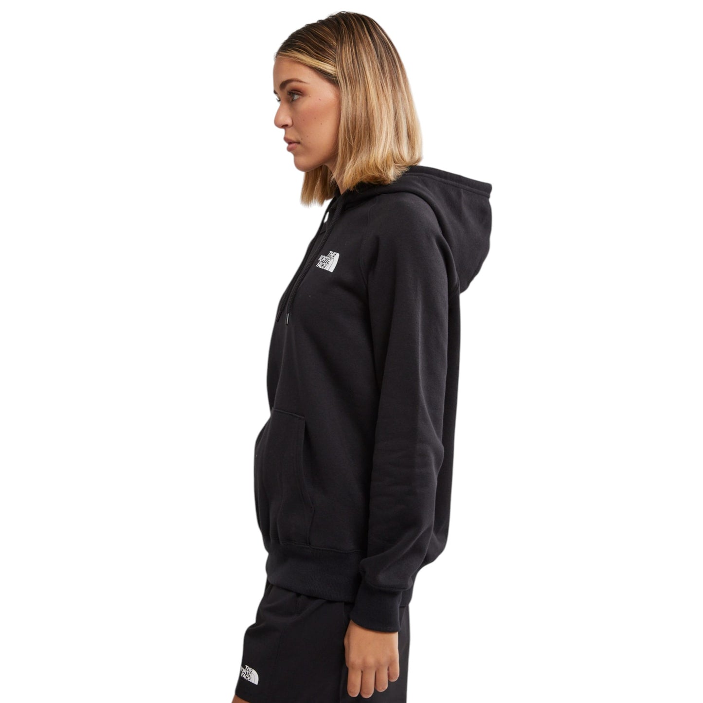 Womens The North Face Box NSE Pullover Hoodie Black/White